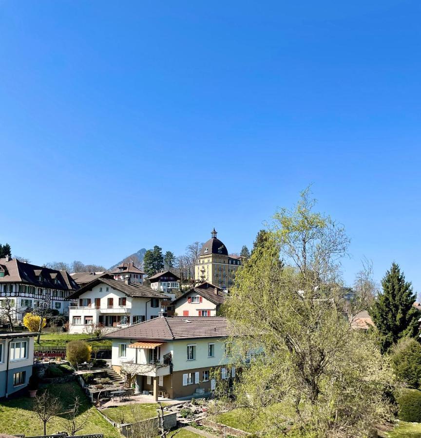 Studio Bahnhof Spiez Apartamento Exterior foto